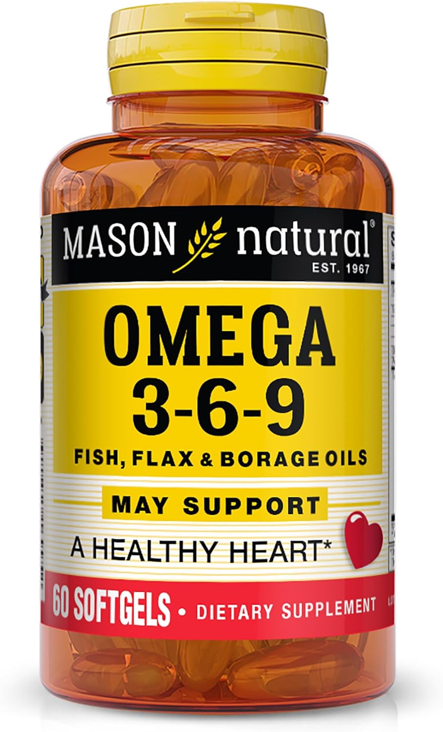 Mason Natural Omega 3-6-9 Softgels 60's