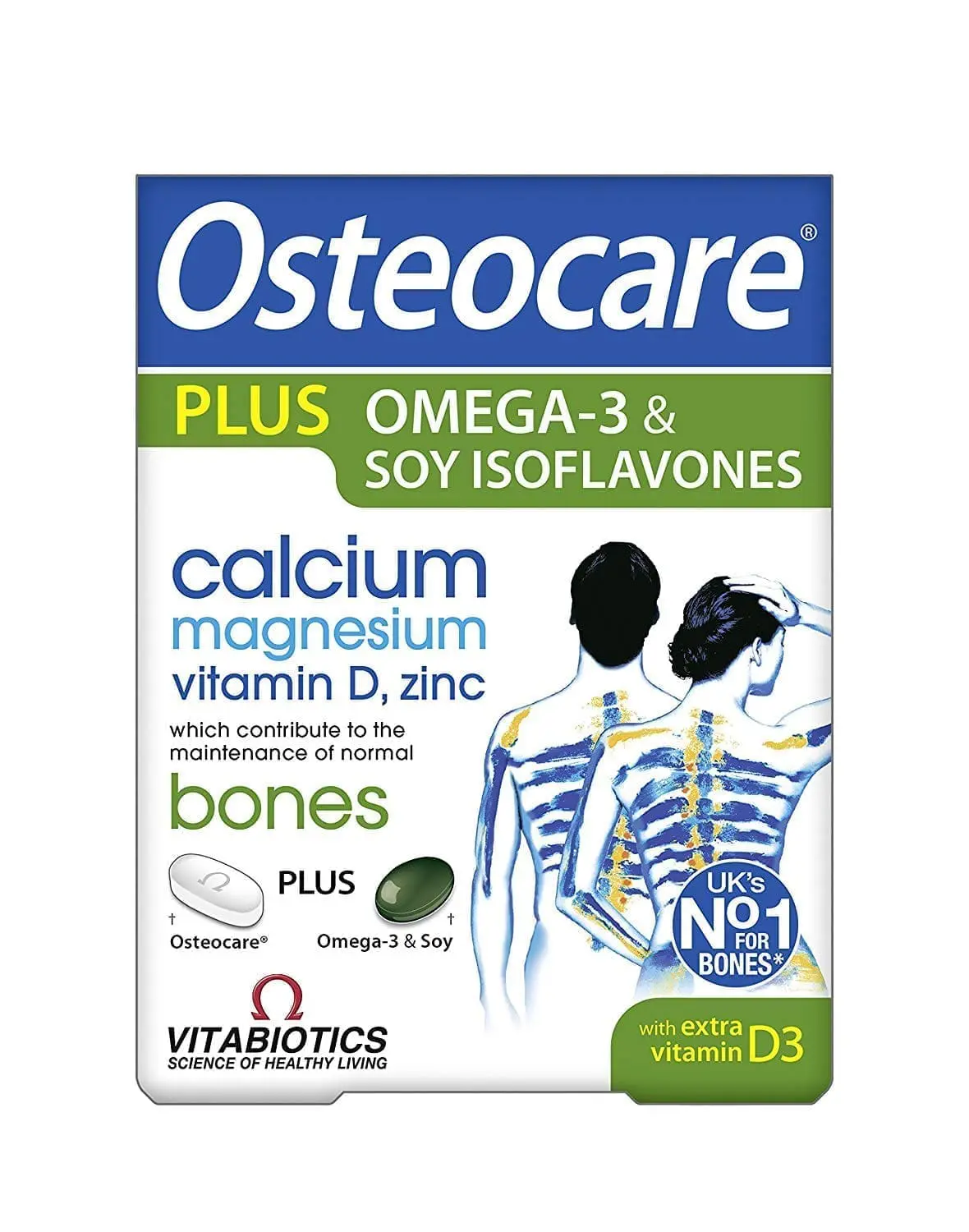 Osteocare Plus Omega-3 & Soy Isoflavones - Dual Pack